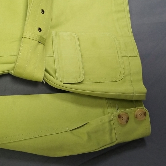 Old Navy Lime Green Double Breasted Coat Jacket - Extra Small - Picture 3 of 4